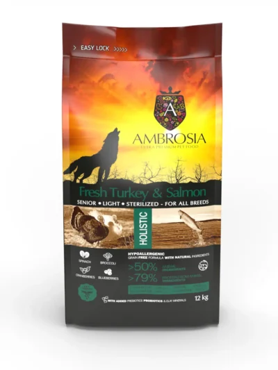 Šviežia kalakutiena ir lašiša