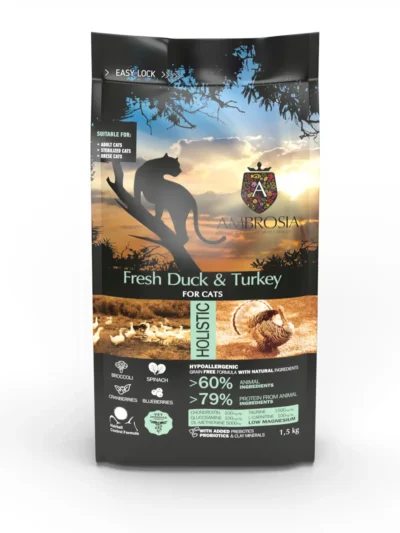 Šviežia antis ir kalakutiena